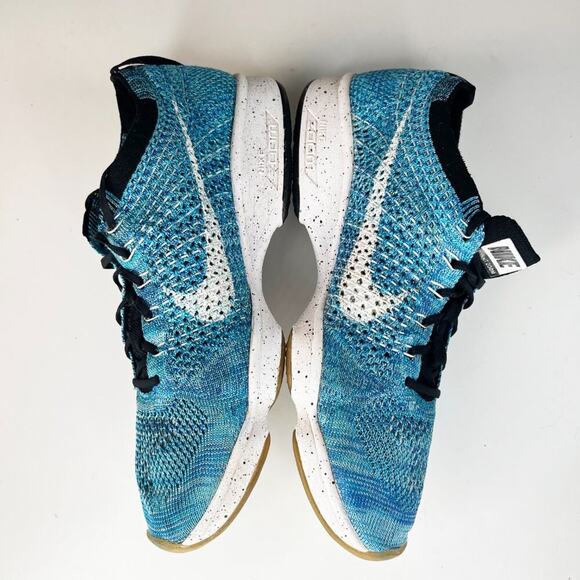 Nike Flyknit Zoom Agility Running Sneakers Shoes Blue Turquoise Women 9 - Picture 6 of 14